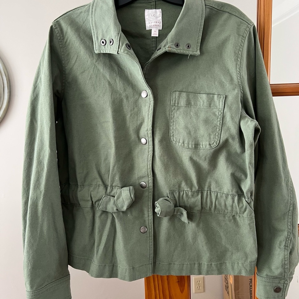 LC Lauren Conrad Green Utility Jacket
